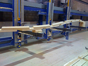 Wood beam in Lignamatic 