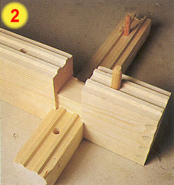 Showing end lap milled on a square log