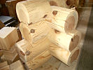milled round logs